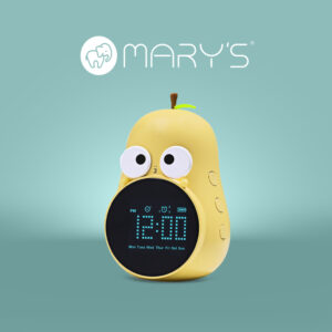 MARY'S budzik Gruszka żółta — oświetlenie LED