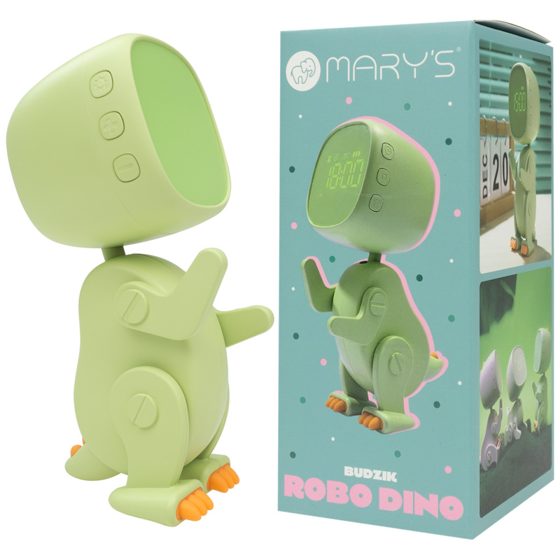 Mary's budzik robo dino zielony 7 Mary's budzik robo dino zielony - obrazek 7