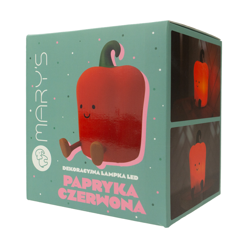 Mary's lampka nocna LED papryka czerwona 3 Mary's lampka nocna LED papryka czerwona - obrazek 3