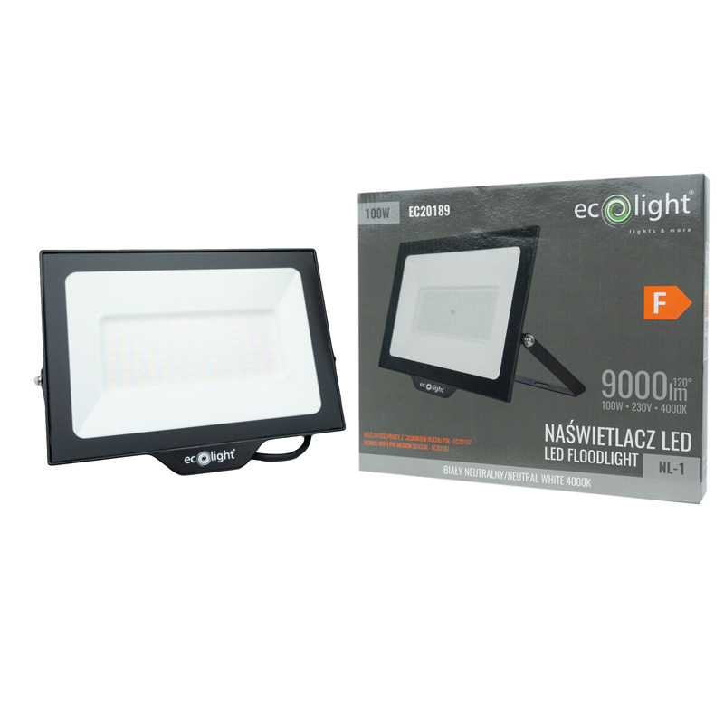 Naświetlacz LED nl-1 100w 4000k 9000lm IP65 2 Naświetlacz LED nl-1 100w 4000k 9000lm IP65 - obrazek 2