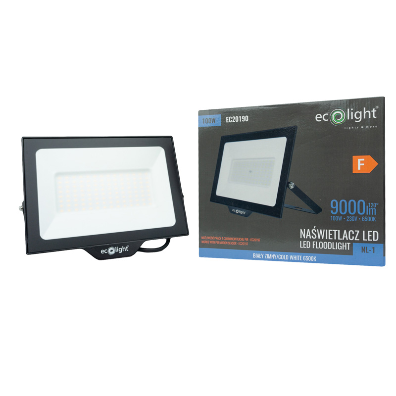 Naświetlacz LED nl-1 100w 6500k 9000lm IP65 2 Naświetlacz LED nl-1 100w 6500k 9000lm IP65 - obrazek 2