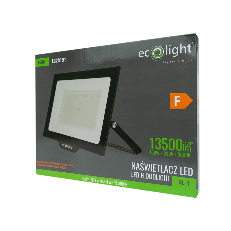 Naświetlacz LED nl-1 150w 3000k 13500lm IP65 3 Naświetlacz LED nl-1 150w 3000k 13500lm IP65 - obrazek 3