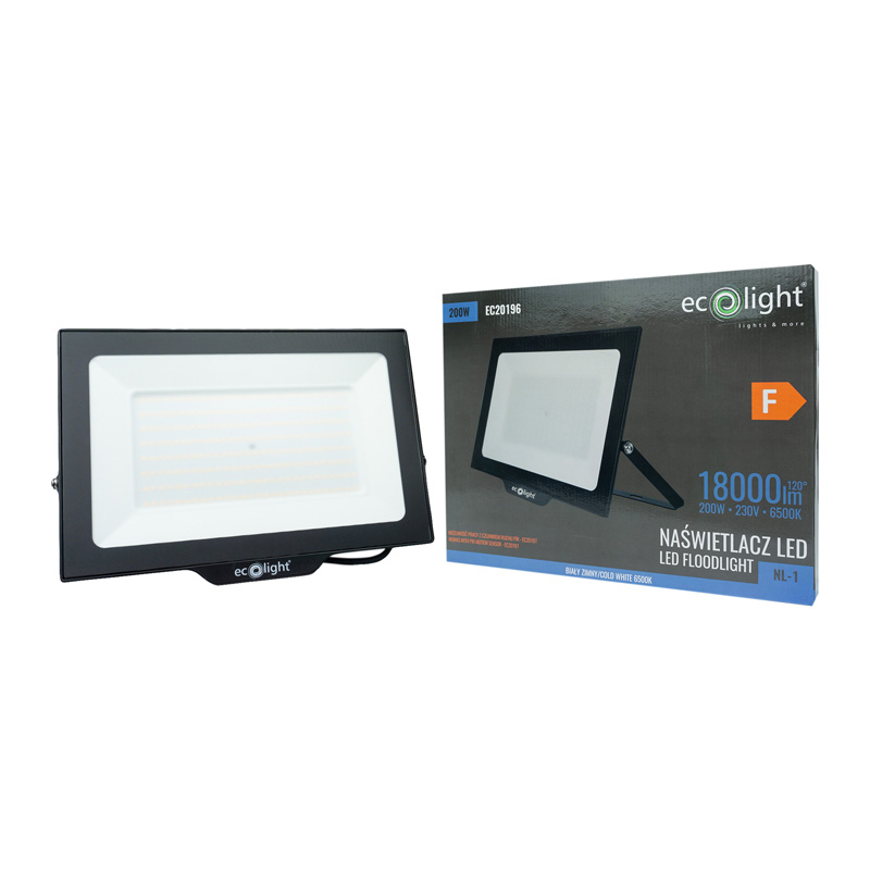 Naświetlacz LED nl-1 200w 6500k 18000lm IP65 2 Naświetlacz LED nl-1 200w 6500k 18000lm IP65 - obrazek 2