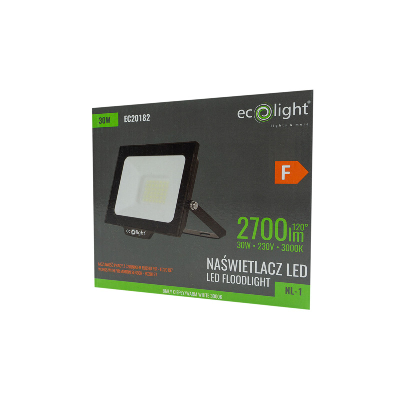 Naświetlacz LED nl-1 30w 3000k 2700lm IP65 3 Naświetlacz LED nl-1 30w 3000k 2700lm IP65 - obrazek 3