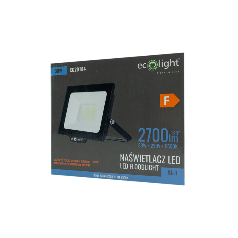 Naświetlacz LED nl-1 30w 6500k 2700lm IP65 3 Naświetlacz LED nl-1 30w 6500k 2700lm IP65 - obrazek 3