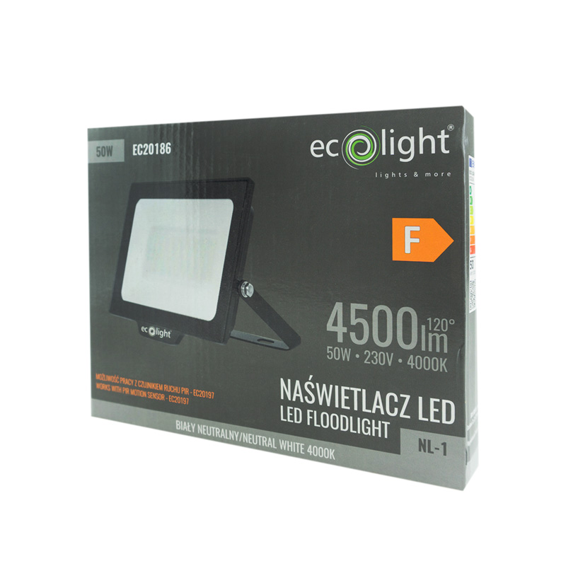Naświetlacz LED nl-1 50w 4000k 4500lm IP65 3 Naświetlacz LED nl-1 50w 4000k 4500lm IP65 - obrazek 3