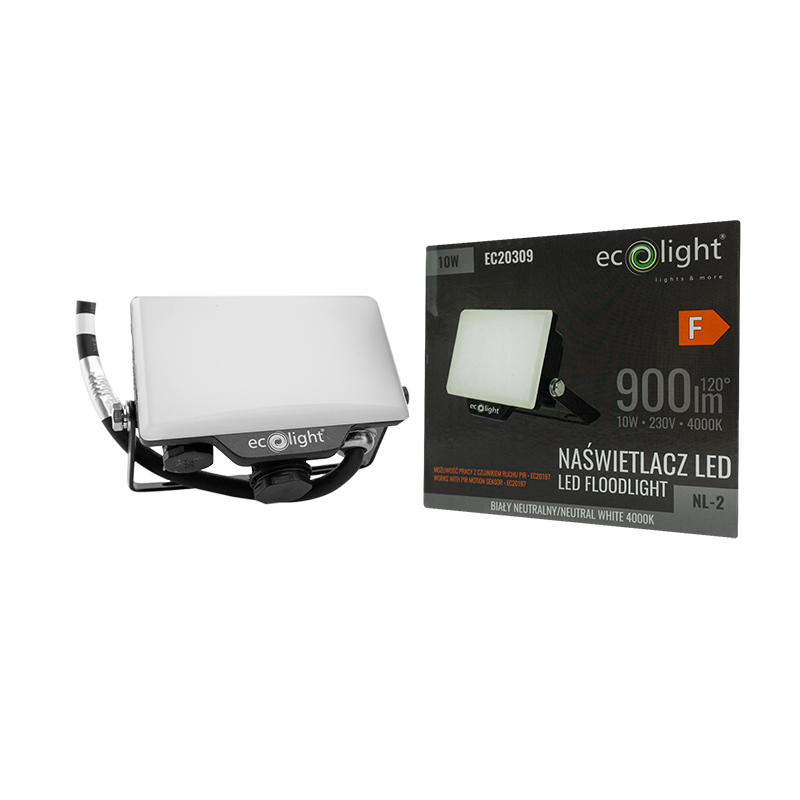 Naświetlacz LED nl-2 10w 4000k 900lm IP65 2 Naświetlacz LED nl-2 10w 4000k 900lm IP65 - obrazek 2