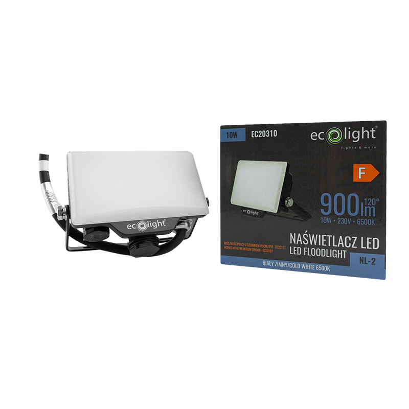 Naświetlacz LED nl-2 10w 6500k 900lm IP65 2 Naświetlacz LED nl-2 10w 6500k 900lm IP65 - obrazek 2