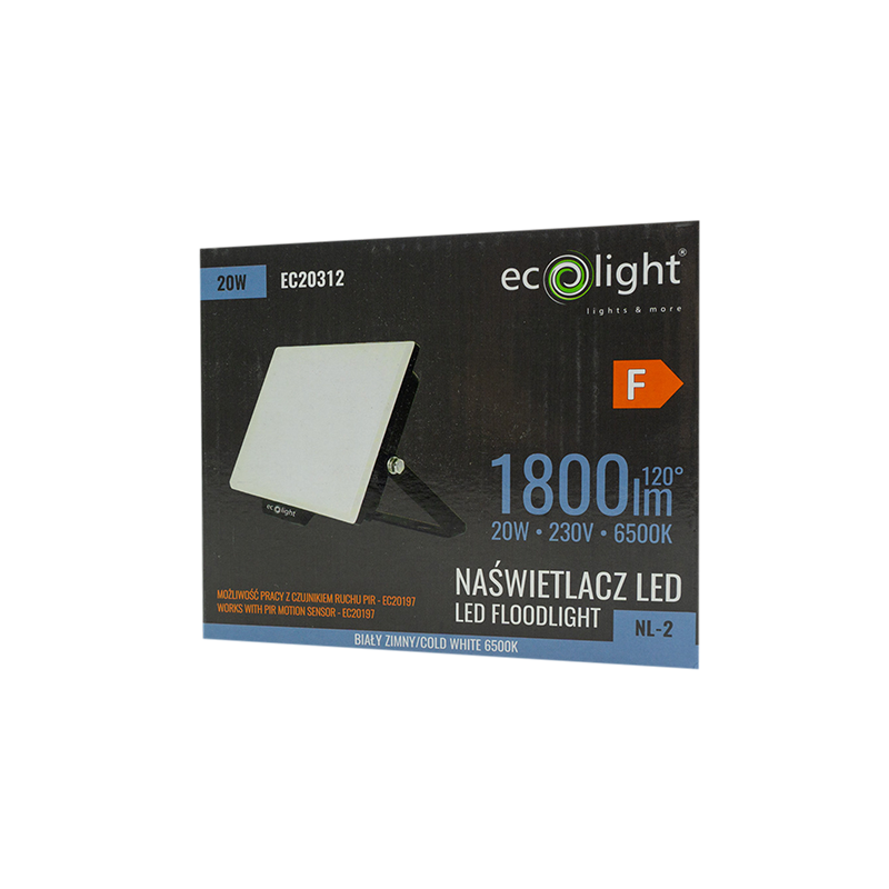 Naświetlacz LED nl-2 20w 6500k 1800lm IP65 3 Naświetlacz LED nl-2 20w 6500k 1800lm IP65 - obrazek 3