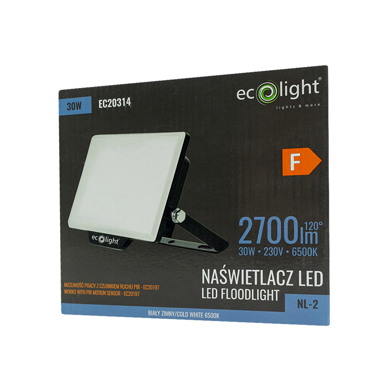 Naświetlacz LED nl-2 30w 6500k 2700lm IP65 3 Naświetlacz LED nl-2 30w 6500k 2700lm IP65 - obrazek 3