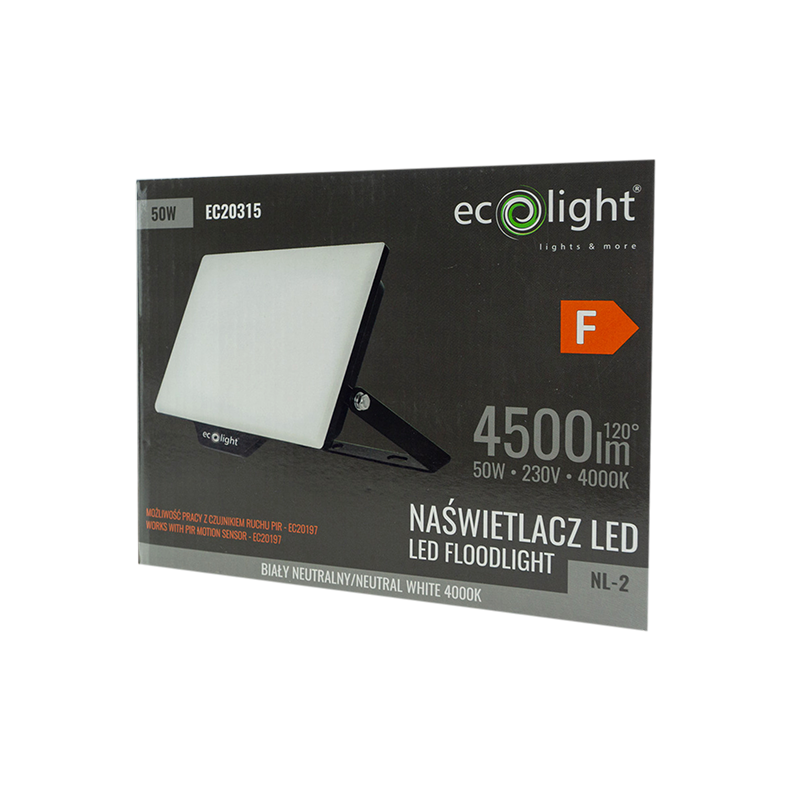 Naświetlacz LED nl-2 50w 4000k 4500lm IP65 3 Naświetlacz LED nl-2 50w 4000k 4500lm IP65 - obrazek 3