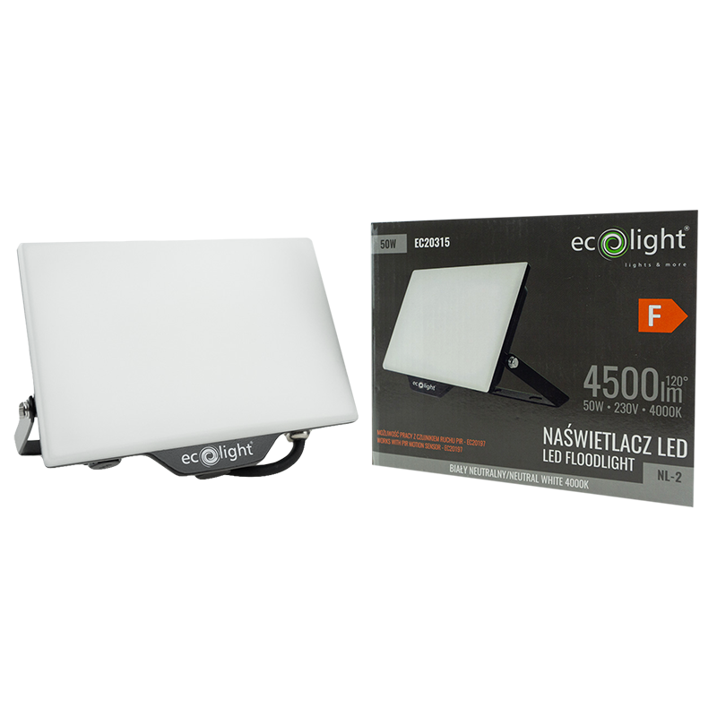 Naświetlacz LED nl-2 50w 4000k 4500lm IP65 2 Naświetlacz LED nl-2 50w 4000k 4500lm IP65 - obrazek 2