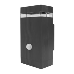 Oprawa elewacyjna plastik OE-1SP 1xGU10 PIR ANTRAC — oświetlenie LED