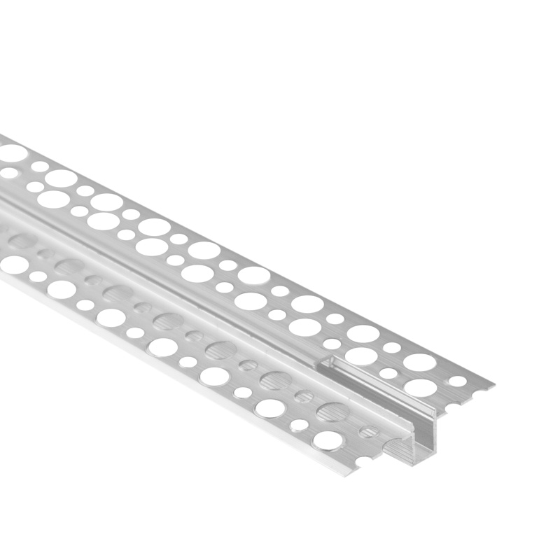 Profil gpw01 podtynkowy anodowany+ klosz transparentny 1m 1 Profil GPW01 podtynkowy anodowany+ klosz transparentny 1m — oświetlenie LED