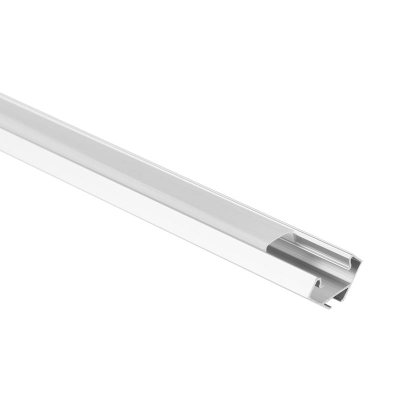 Profil r01 narożny anodowany + klosz mleczny 1m 1 Profil R01 narożny anodowany + klosz mleczny 1m — oświetlenie LED
