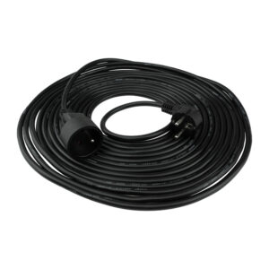 Przedłużacz 1 gniazdo 10m 3x1.5mm2 CZARNY — oświetlenie LED