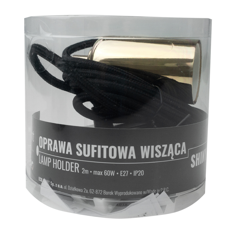 Seria zero oprawa sufitowa wisząca 2m E27 osw-2 złoto błysk 5 Seria zero oprawa sufitowa wisząca 2m E27 osw-2 złoto błysk - obrazek 5