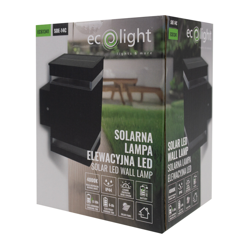 Solarna oprawa elewacyjna LED soe-14c 3 Solarna oprawa elewacyjna LED soe-14c - obrazek 3