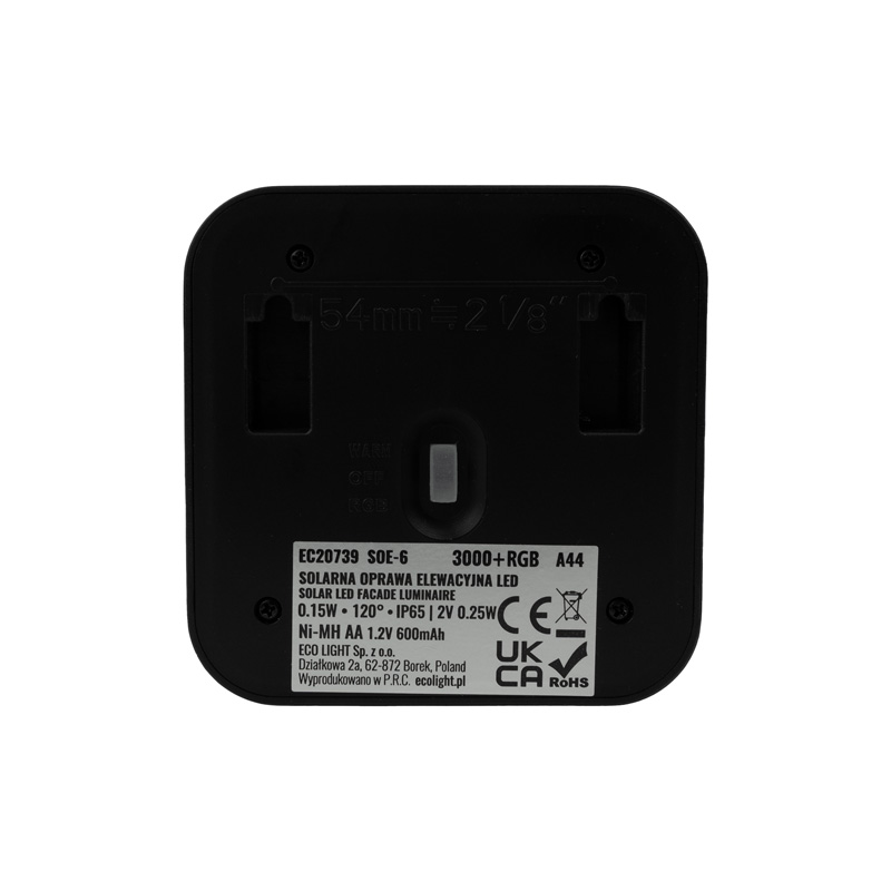 Solarna oprawa elewacyjna LED soe-6 3 Solarna oprawa elewacyjna LED soe-6 - obrazek 3