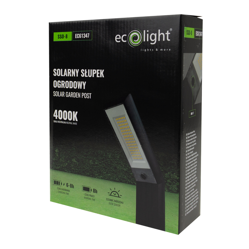 Solarny słupek ogrod LED sso-8 dwa sposoby montażu 6 Solarny słupek ogrod LED sso-8 dwa sposoby montażu - obrazek 6