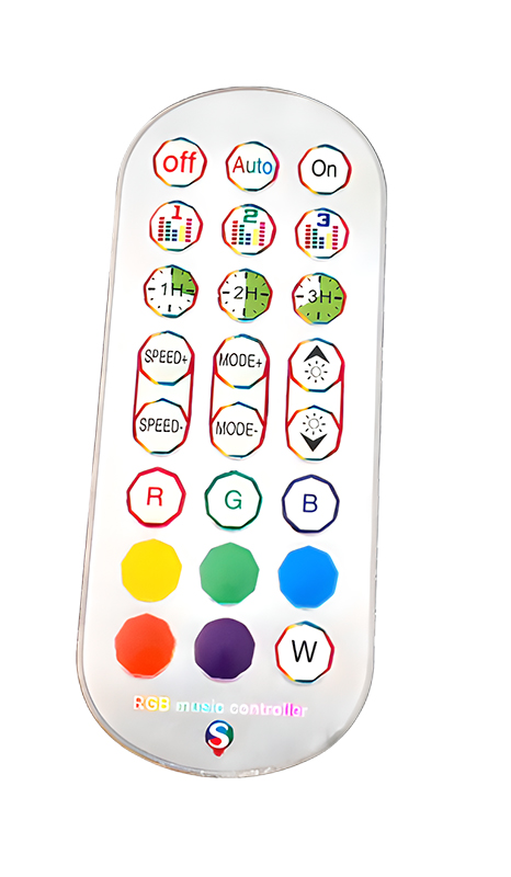Stojąca lampa RGB muzyczna tuya biała 4 Stojąca lampa RGB muzyczna tuya biała - obrazek 4