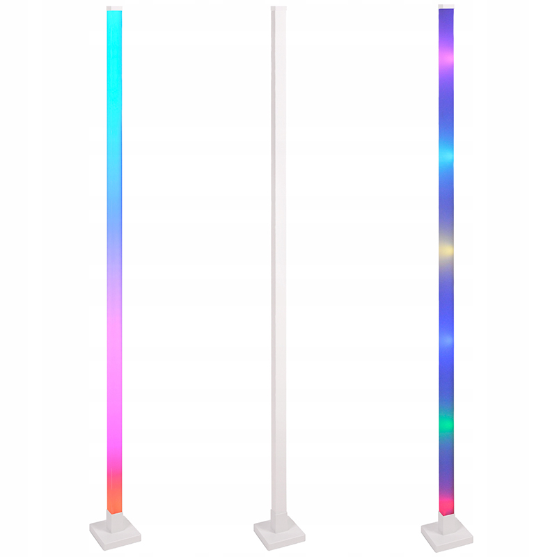 Stojąca lampa RGB muzyczna tuya biała 3 Stojąca lampa RGB muzyczna tuya biała - obrazek 3
