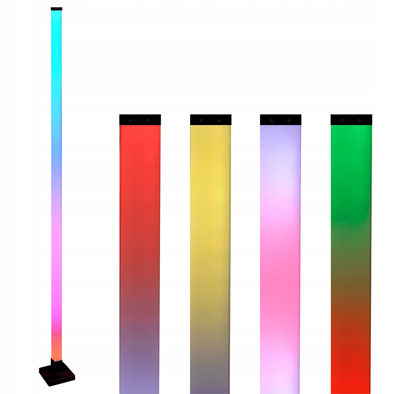 Stojąca lampa RGB muzyczna tuya czarna 2 Stojąca lampa RGB muzyczna tuya czarna - obrazek 2