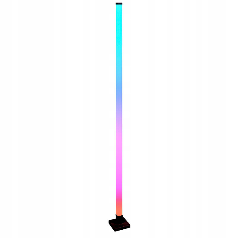 Stojąca lampa RGB muzyczna tuya czarna 1 Stojąca lampa RGB muzyczna TUYA czarna — oświetlenie LED