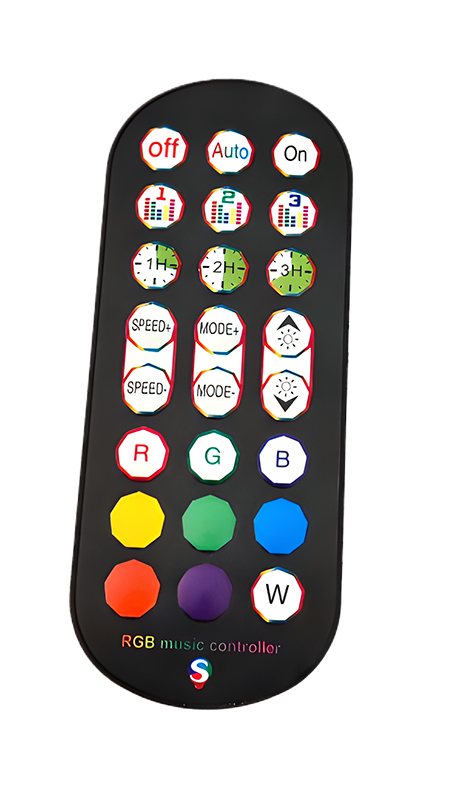 Stojąca lampa RGB muzyczna tuya czarna 4 Stojąca lampa RGB muzyczna tuya czarna - obrazek 4