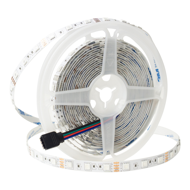 Taśma LED 300 14.4w/m RGB 12v ip20 /5m/ 1 Taśma LED 300 14.4W/m RGB 12V IP20 /5m/ — oświetlenie LED