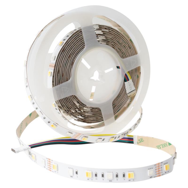 Taśma LED 300 14.4w/m rgb+cct 12v ip20 /5m/ 1 Taśma LED 300 14.4W/m RGB+CCT 12V IP20 /5m/ — oświetlenie LED