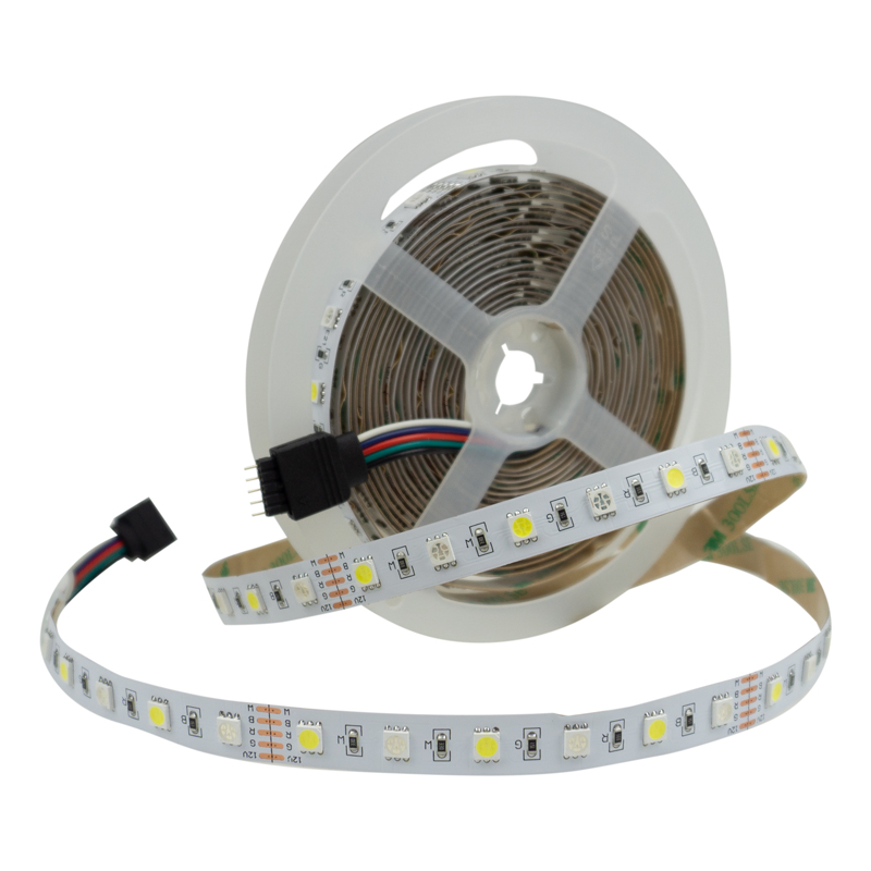 Taśma LED 300 14.4w/m rgb+cw 12v ip20 /5m/ 1 Taśma LED 300 14.4W/m RGB+CW 12V IP20 /5m/ — oświetlenie LED