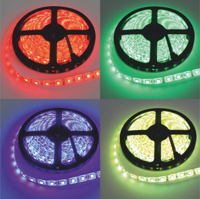 Taśma LED 300 14.4w/m rgb+ww 12v ip20 /5m/ 4 Taśma LED 300 14.4w/m rgb+ww 12v ip20 /5m/ - obrazek 4