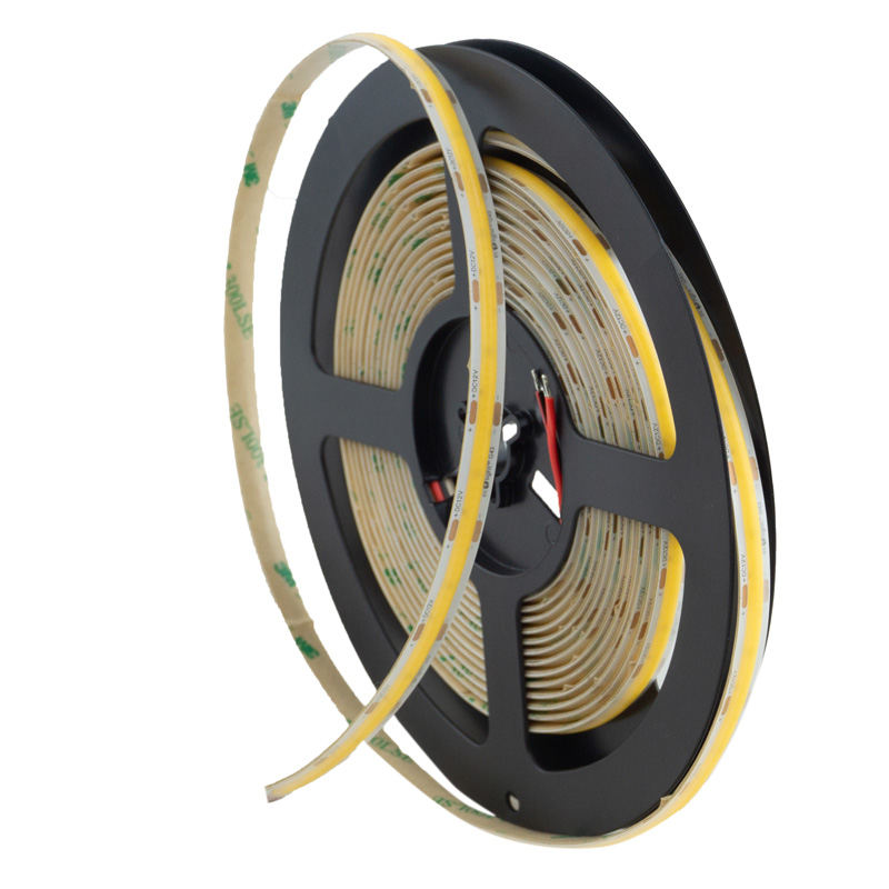 Taśma LED COB 12v 480 9w/m 3000k 990lm/m ip67/5m p 1 Taśma LED COB 12V 480 9W/m 3000K 990lm/m IP67/5m P — oświetlenie LED