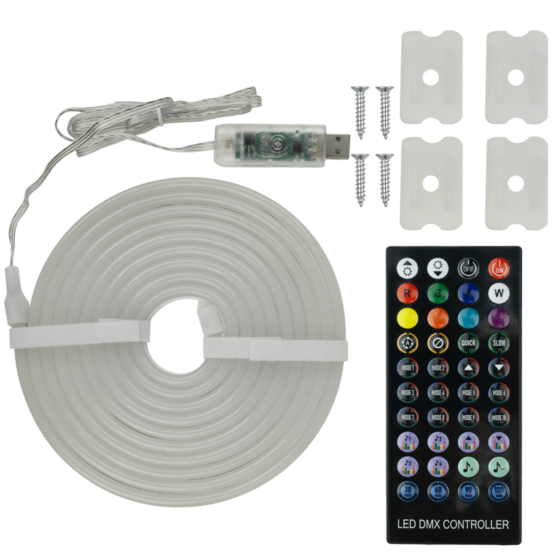 Taśma LED neon RGB dc5v usb 3m 2 Taśma LED neon RGB dc5v usb 3m - obrazek 2
