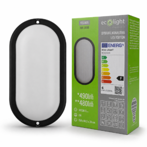 Torton TOR-06OB 6W 4000K 480lm IP54 OWAL CZARNY — oświetlenie LED