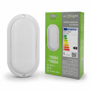 Torton TOR-06OW 6W 4000K 480lm IP54 OWAL BIAŁY — oświetlenie LED