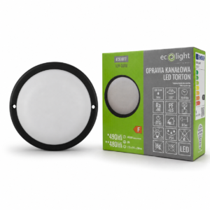 Torton TOR-06RB 6W 4000K 480lm IP54 OKRĄG CZARNY — oświetlenie LED