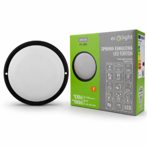 Torton TOR-09RB 9W 4000K 680lm IP54 OKRĄG CZARNY — oświetlenie LED