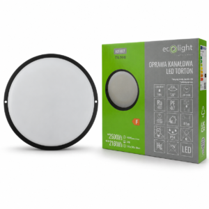 Torton TOR-24RB 24W 4000K 2160lm IP54 OKRĄG CZARNY — oświetlenie LED