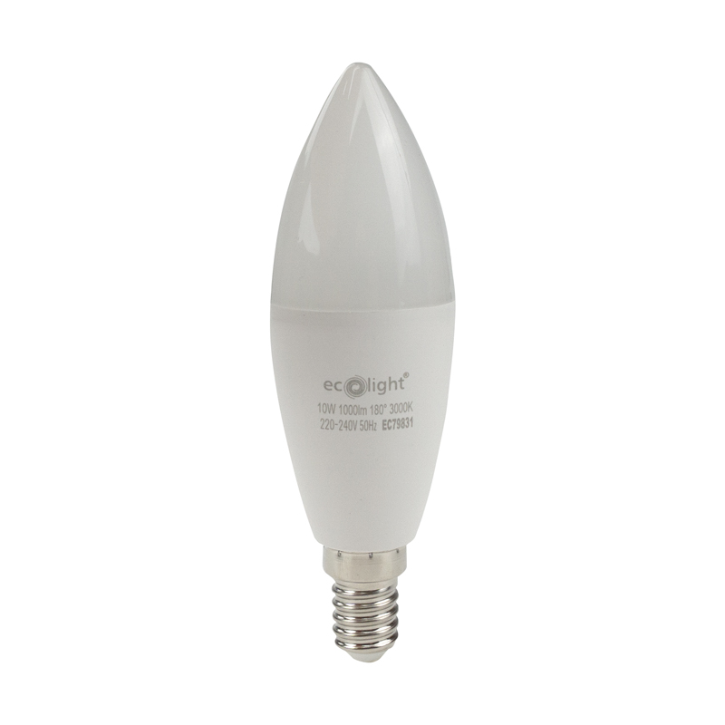 Żarówka LED candle E14 10w 3000k 900lm 1 Żarówka LED CANDLE E14 10W 3000K 900lm — oświetlenie LED