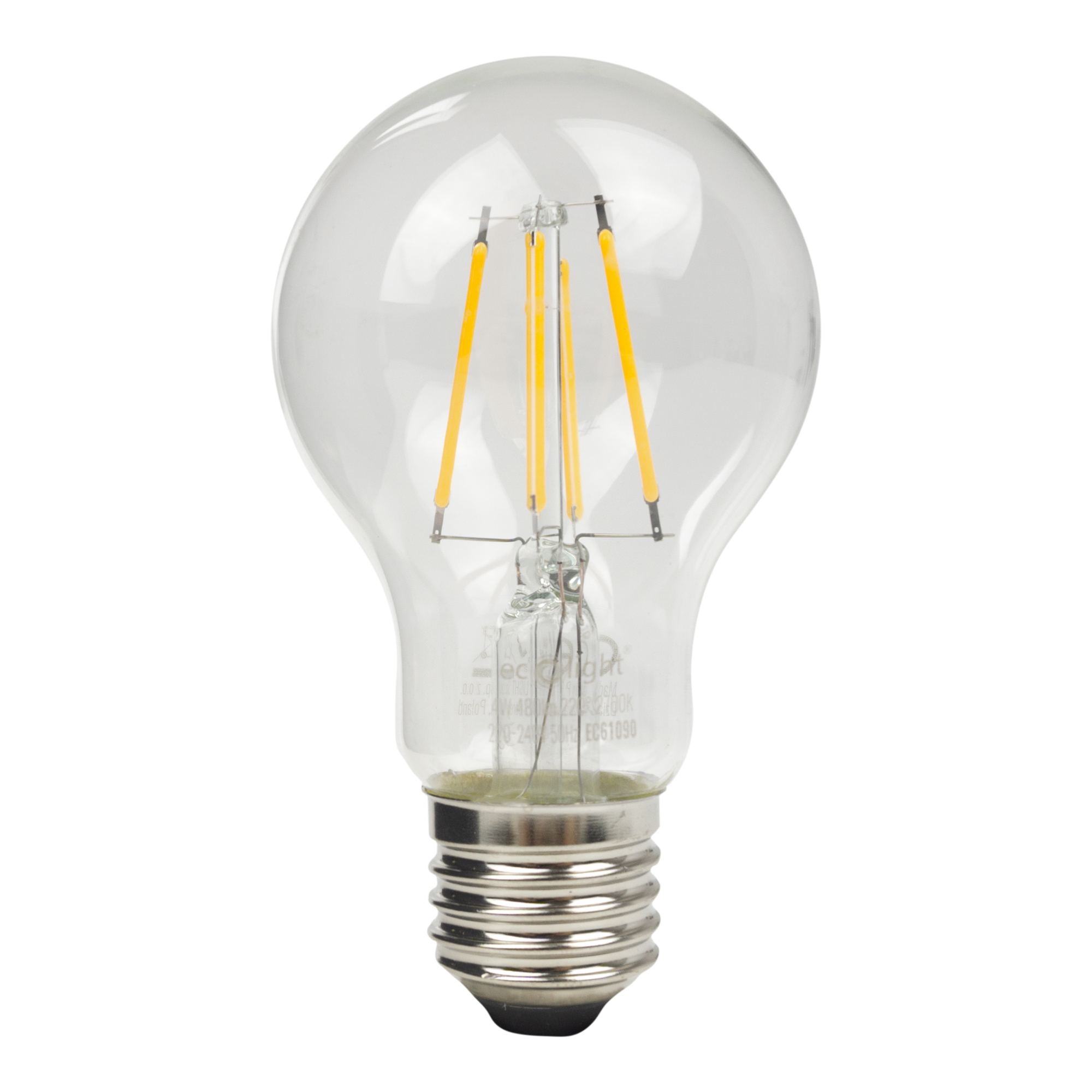 Żarówka LED filament classic a60 E27 4w 2700k 480lm 1 Żarówka LED FILAMENT CLASSIC A60 E27 4W 2700K 480lm — oświetlenie LED