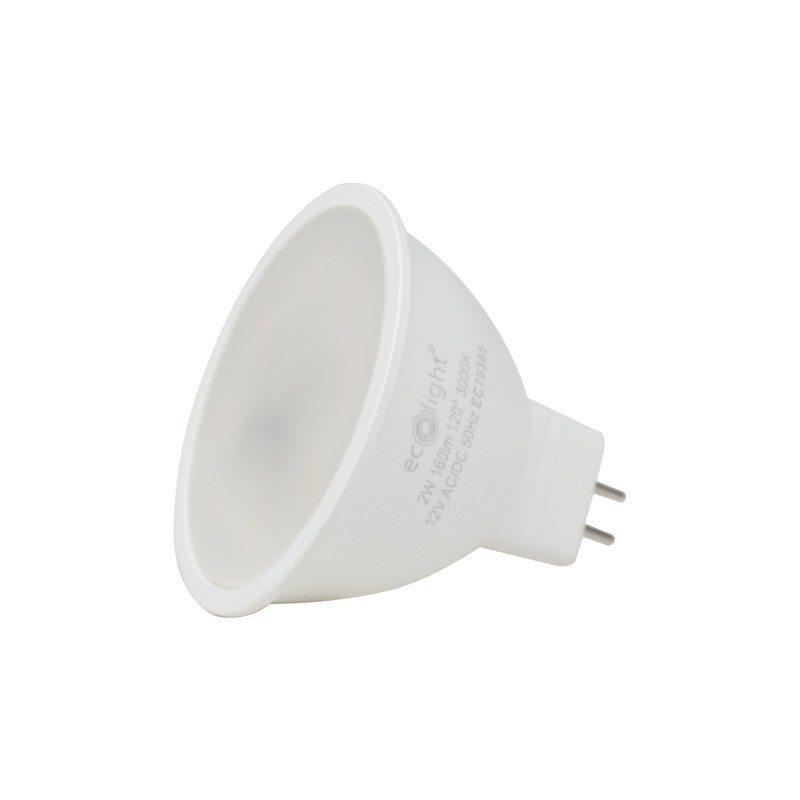Żarówka LED mr16 2w 12v 3000k 180lm 1 Żarówka LED MR16 2W 12V 3000K 180lm — oświetlenie LED