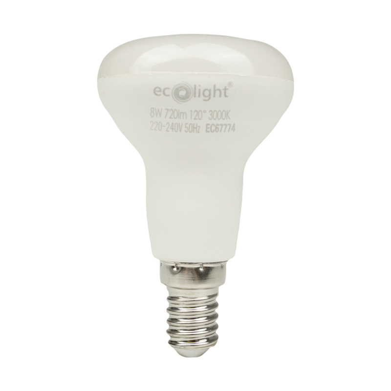 Żarówka LED r50 E14 8w 3000k 720lm 1 Żarówka LED R50 E14 8W 3000K 720lm — oświetlenie LED