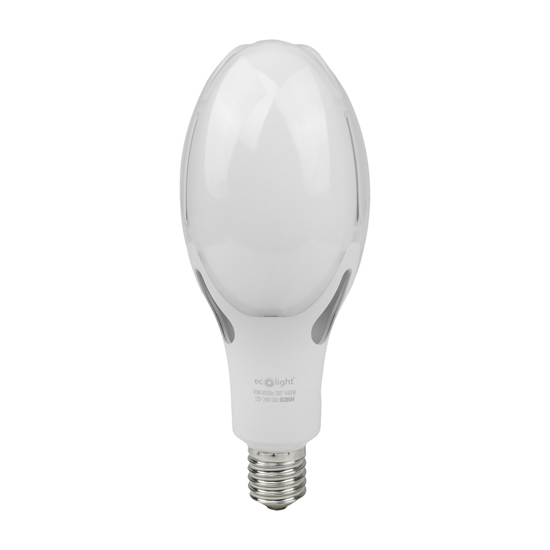 Żarówka LED rocket e40 80w 4000k 8000lm 1 Żarówka LED Rocket E40 80W 4000K 8000lm — oświetlenie LED