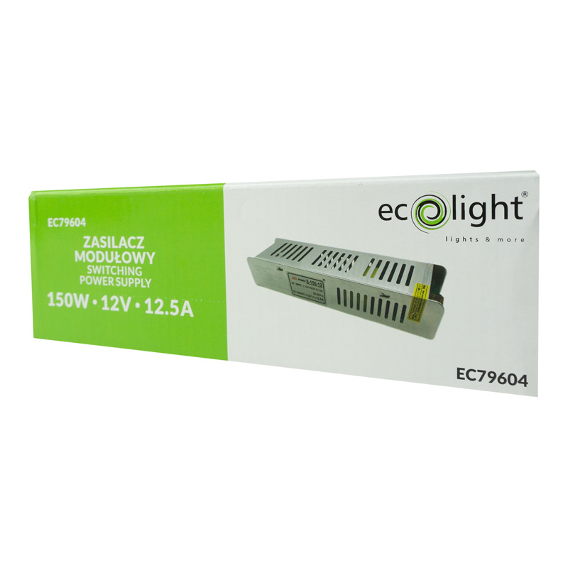 Zasilacz LED 150w 12v 12.5a ip20 slim 200x60x40 6 Zasilacz LED 150w 12v 12.5a ip20 slim 200x60x40 - obrazek 6