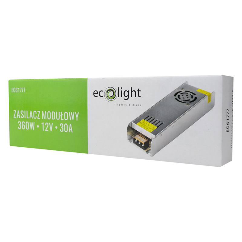 Zasilacz LED 360w 12v 30a ip20 slim 224x69x40 3 Zasilacz LED 360w 12v 30a ip20 slim 224x69x40 - obrazek 3