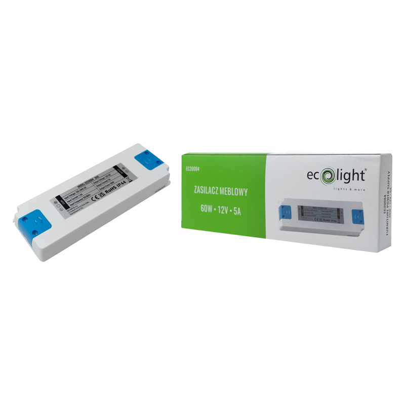 Zasilacz meblowy 60w 12v IP44 185x64x22 6 Zasilacz meblowy 60w 12v IP44 185x64x22 - obrazek 6