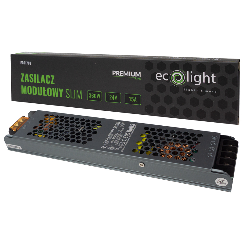Zasilacz modułowy slim premium 360w 24v 2 Zasilacz modułowy slim premium 360w 24v - obrazek 2