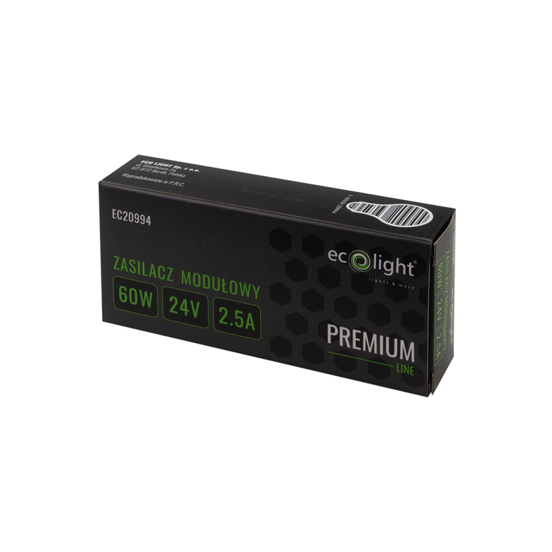 Zasilacz modułowy slim premium 60w 24v 3 Zasilacz modułowy slim premium 60w 24v - obrazek 3